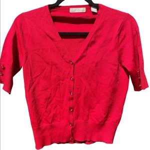 Vintage Kate Hill Short Sleeve Cardigan, Size PS